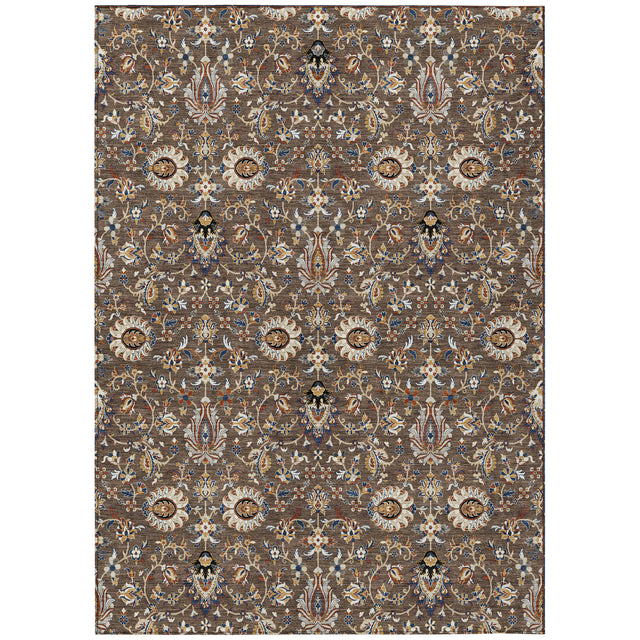 Addison Chantille ACN2192 Global Machine Made Traditional Chocolate Rug