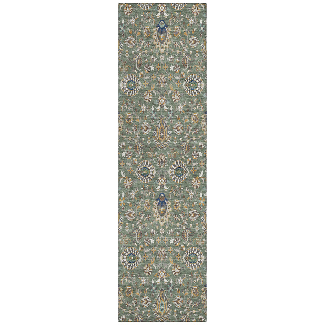 Addison Chantille ACN2192 Global Machine Made Traditional Green Rug