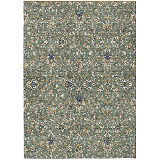 Addison Chantille ACN2192 Global Machine Made Traditional Green Rug