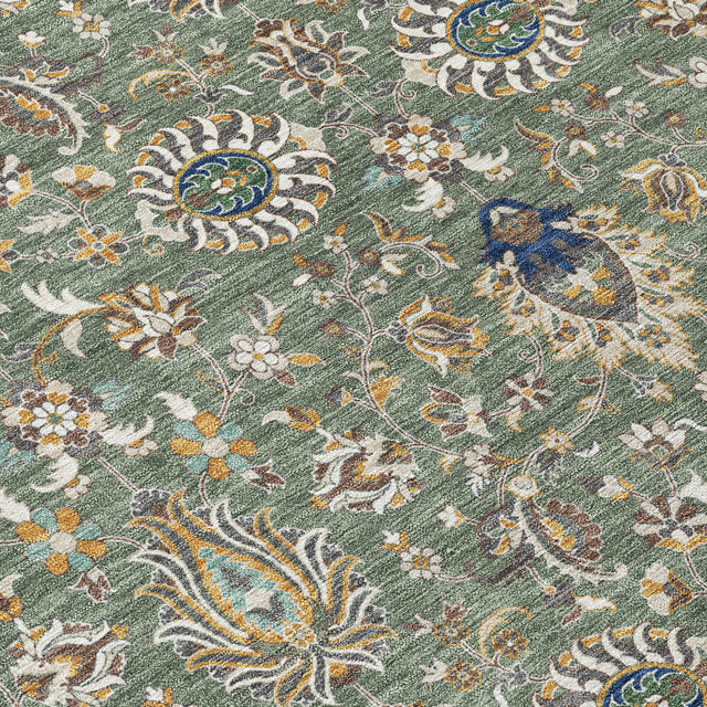 Addison Chantille ACN2192 Global Machine Made Traditional Green Rug