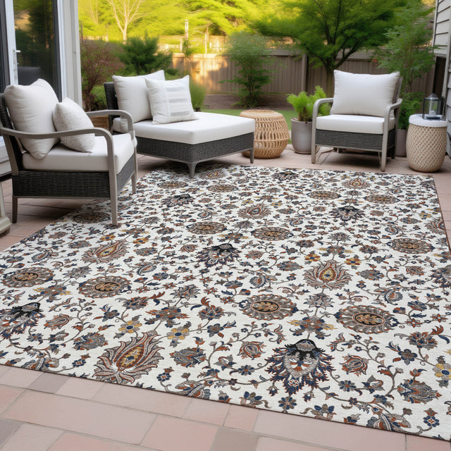 Addison Chantille ACN2192 Global Machine Made Traditional Ivory Rug