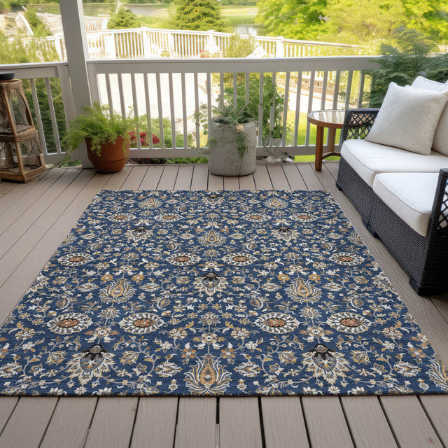 Addison Chantille ACN2192 Global Machine Made Traditional Navy Rug