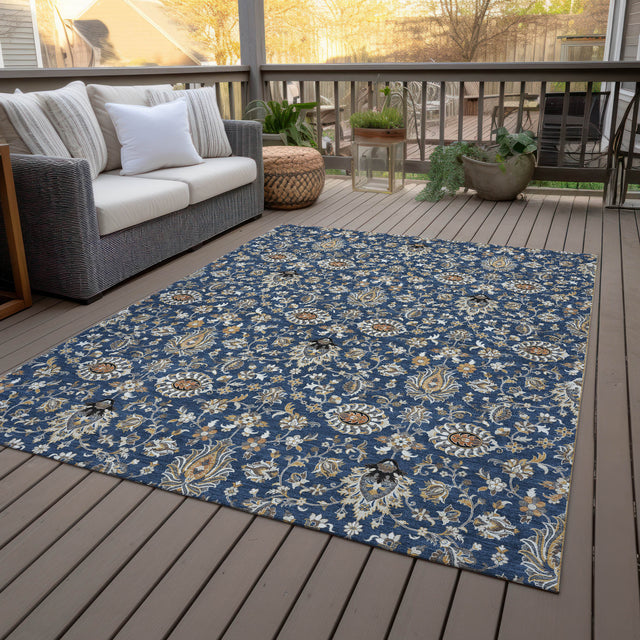 Addison Chantille ACN2192 Global Machine Made Traditional Navy Rug