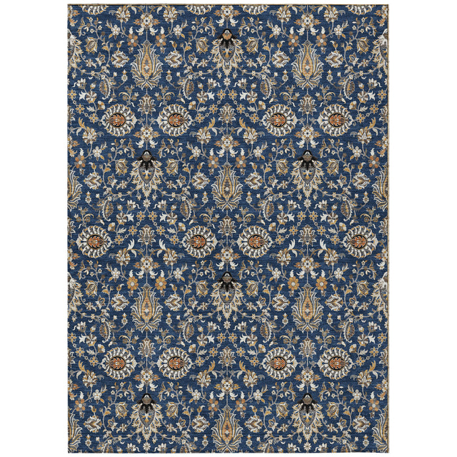 Addison Chantille ACN2192 Global Machine Made Traditional Navy Rug