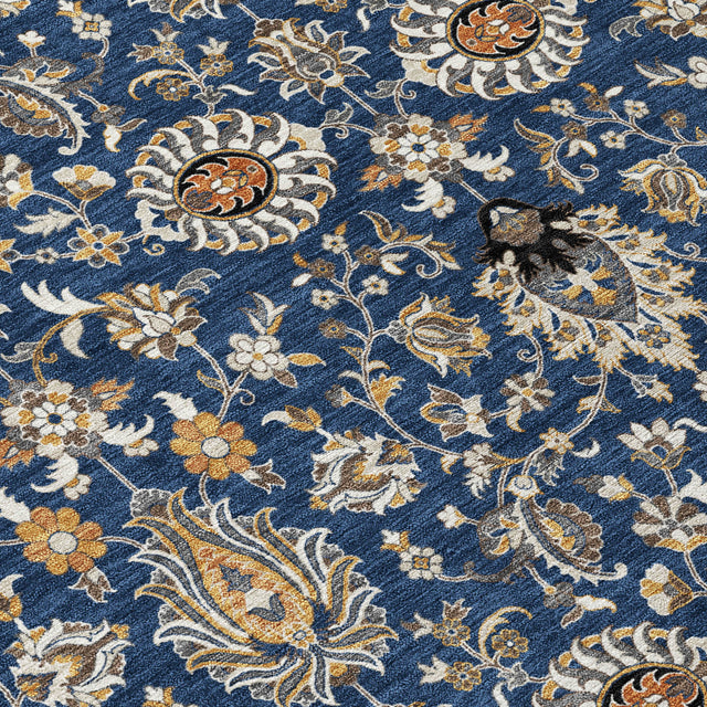 Addison Chantille ACN2192 Global Machine Made Traditional Navy Rug