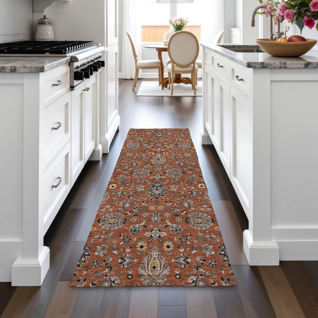 Addison Chantille ACN2192 Global Machine Made Traditional Paprika Rug