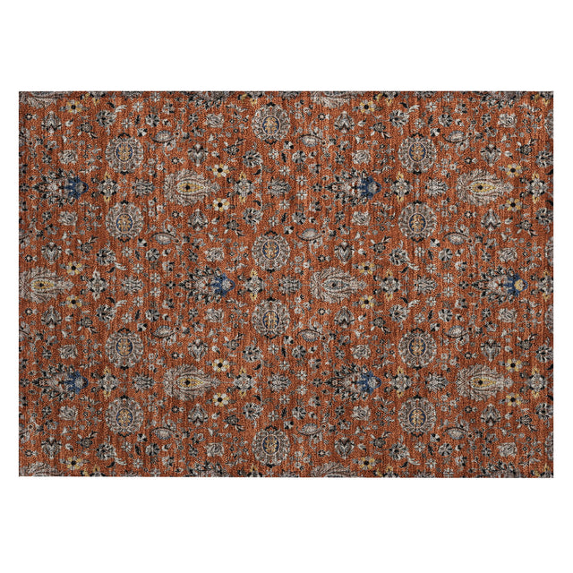 Addison Chantille ACN2192 Global Machine Made Traditional Paprika Rug
