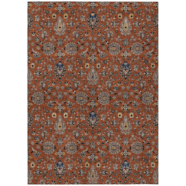 Addison Chantille ACN2192 Global Machine Made Traditional Paprika Rug