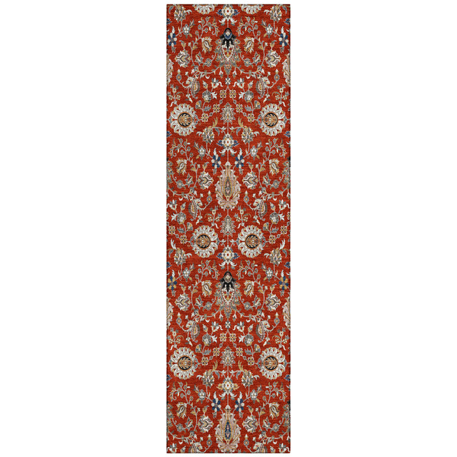 Addison Chantille ACN2192 Global Machine Made Traditional Red Rug