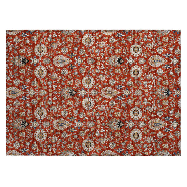 Addison Chantille ACN2192 Global Machine Made Traditional Red Rug
