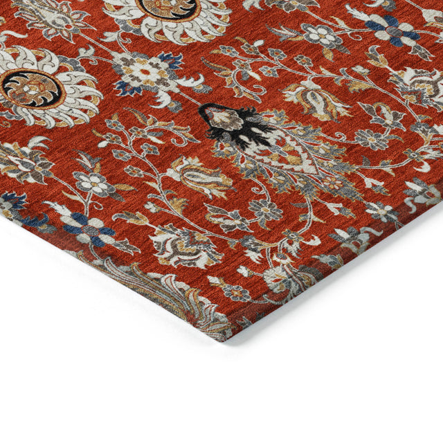 Addison Chantille ACN2192 Global Machine Made Traditional Red Rug