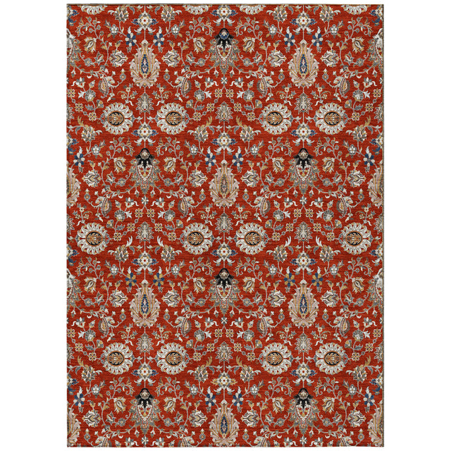 Addison Chantille ACN2192 Global Machine Made Traditional Red Rug