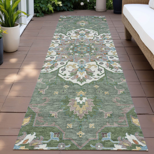 Addison Chantille ACN2194 Global Machine Made Traditional Green Rug