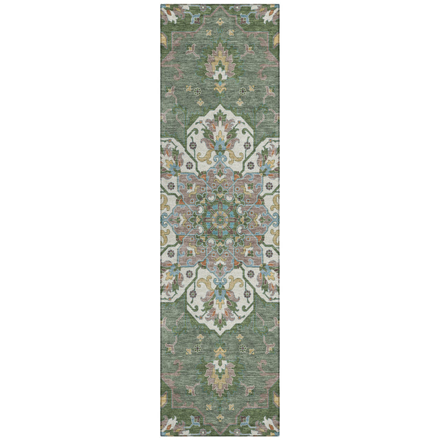 Addison Chantille ACN2194 Global Machine Made Traditional Green Rug