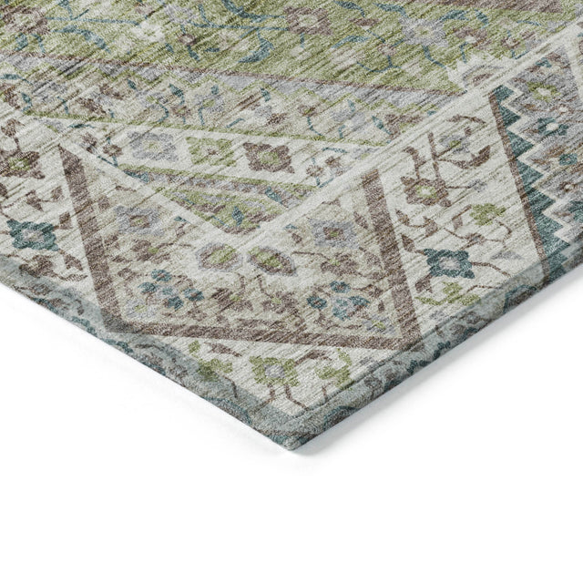 Addison Chantille ACN2195 Geometric Machine Made Transitional Aloe Rug