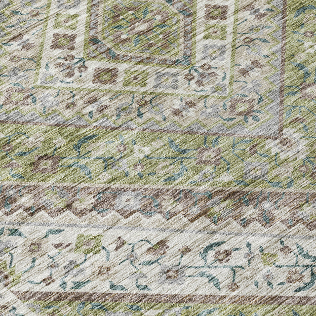 Addison Chantille ACN2195 Geometric Machine Made Transitional Aloe Rug