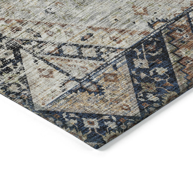 Addison Chantille ACN2195 Geometric Machine Made Transitional Black Rug