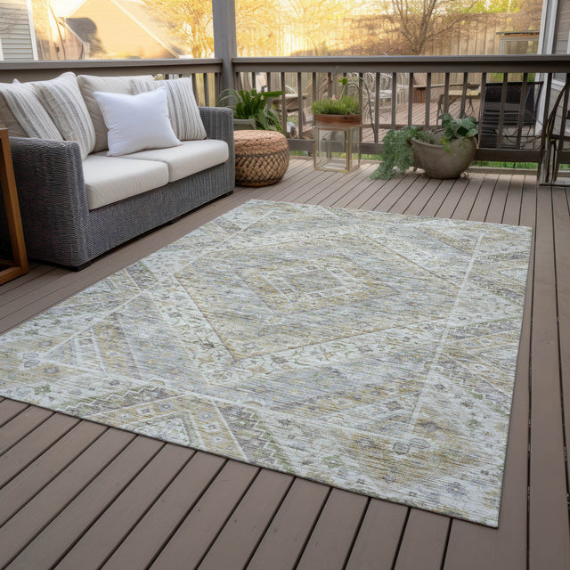 Addison Chantille ACN2195 Geometric Machine Made Transitional Ivory Rug