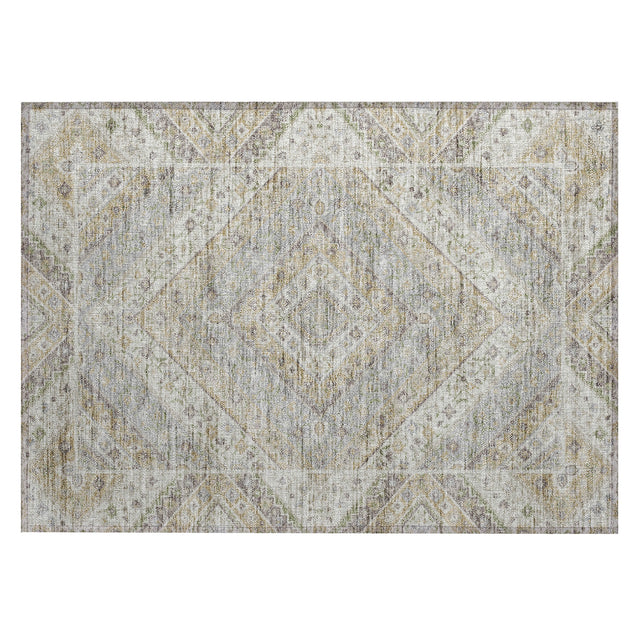 Addison Chantille ACN2195 Geometric Machine Made Transitional Ivory Rug