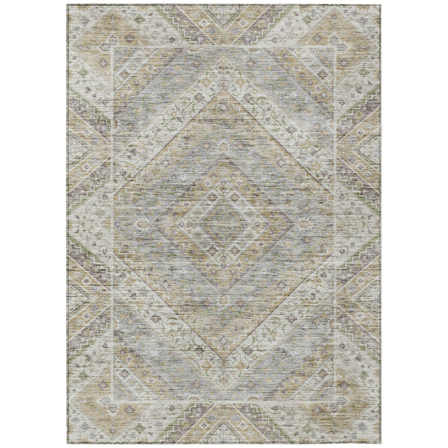 Addison Chantille ACN2195 Geometric Machine Made Transitional Ivory Rug