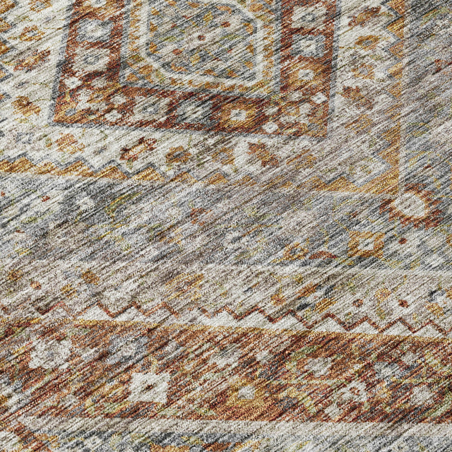 Addison Chantille ACN2195 Geometric Machine Made Transitional Paprika Rug