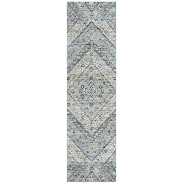 Addison Chantille ACN2195 Geometric Machine Made Transitional Sky Rug