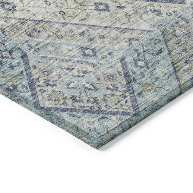 Addison Chantille ACN2195 Geometric Machine Made Transitional Sky Rug