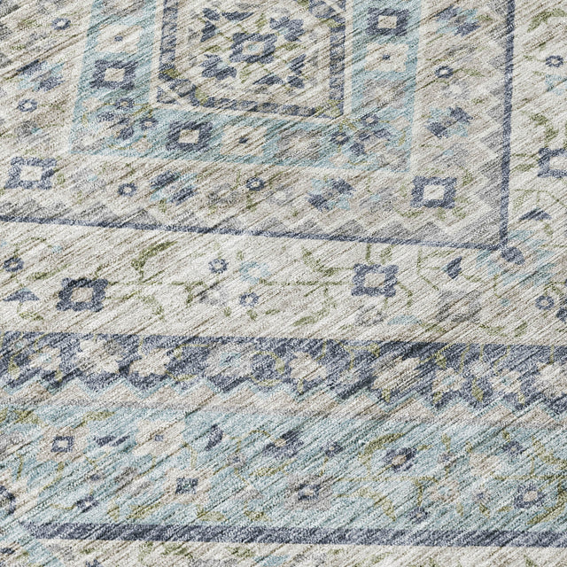 Addison Chantille ACN2195 Geometric Machine Made Transitional Sky Rug