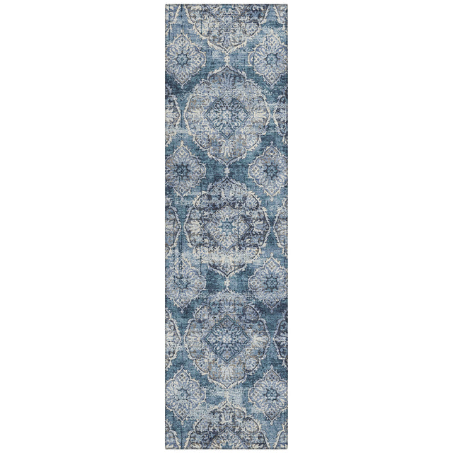 Addison Chantille ACN2196 Panel Machine Made Transitional Denim Rug