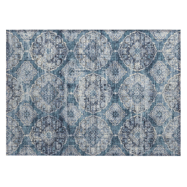 Addison Chantille ACN2196 Panel Machine Made Transitional Denim Rug
