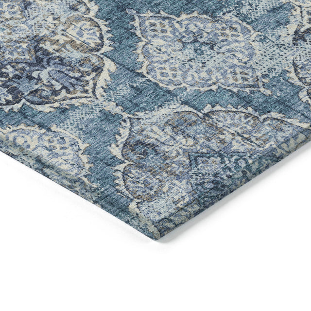 Addison Chantille ACN2196 Panel Machine Made Transitional Denim Rug