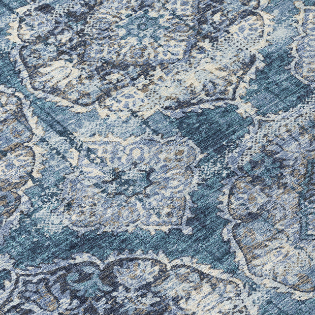 Addison Chantille ACN2196 Panel Machine Made Transitional Denim Rug