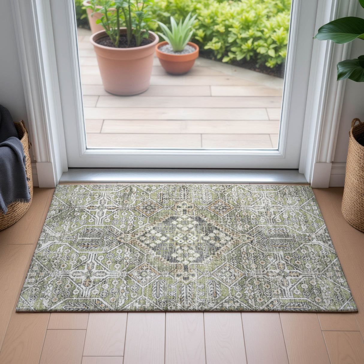 Addison Chantille ACN2197 Global Machine Made Traditional Aloe Rug