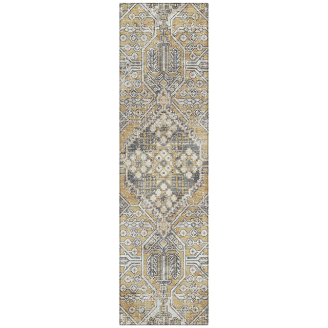 Addison Chantille ACN2197 Global Machine Made Traditional Gold Rug