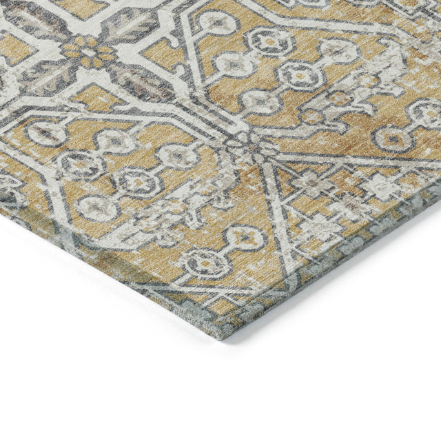 Addison Chantille ACN2197 Global Machine Made Traditional Gold Rug