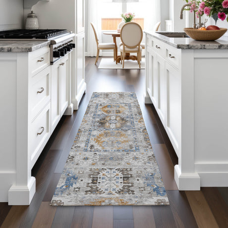 Addison Chantille ACN2198 Bohemian Machine Made Transitional Gray Rug