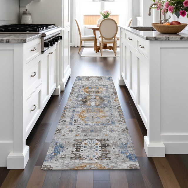 Addison Chantille ACN2198 Bohemian Machine Made Transitional Gray Rug