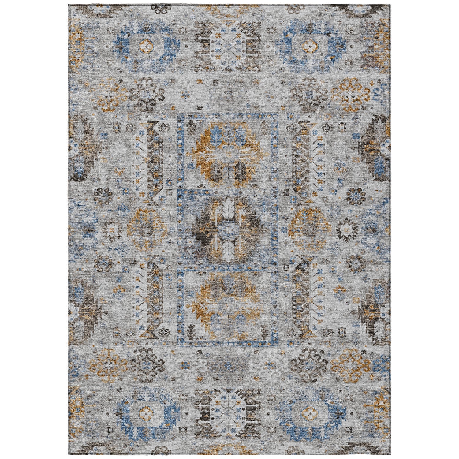 Addison Chantille ACN2198 Bohemian Machine Made Transitional Gray Rug