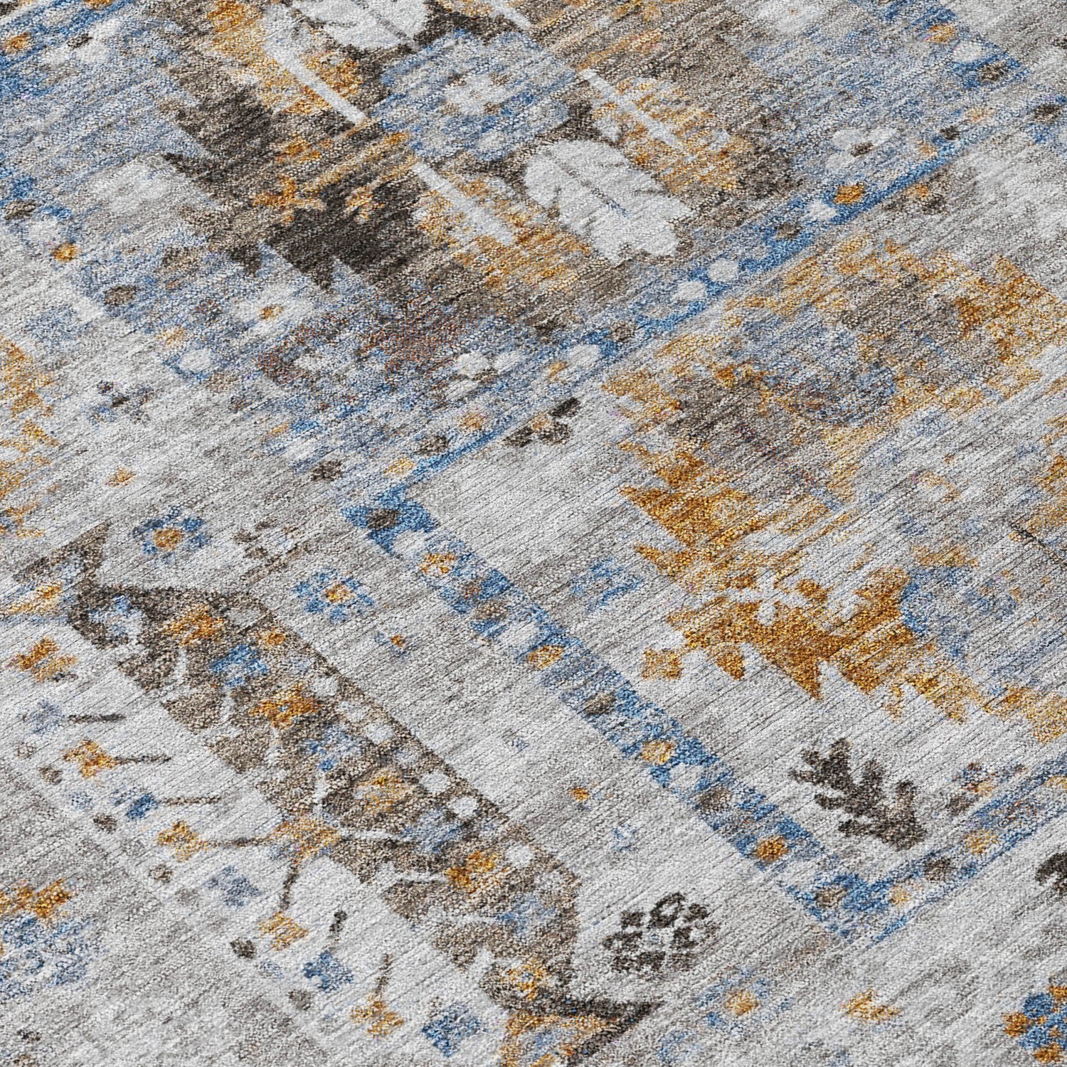 Addison Chantille ACN2198 Bohemian Machine Made Transitional Gray Rug