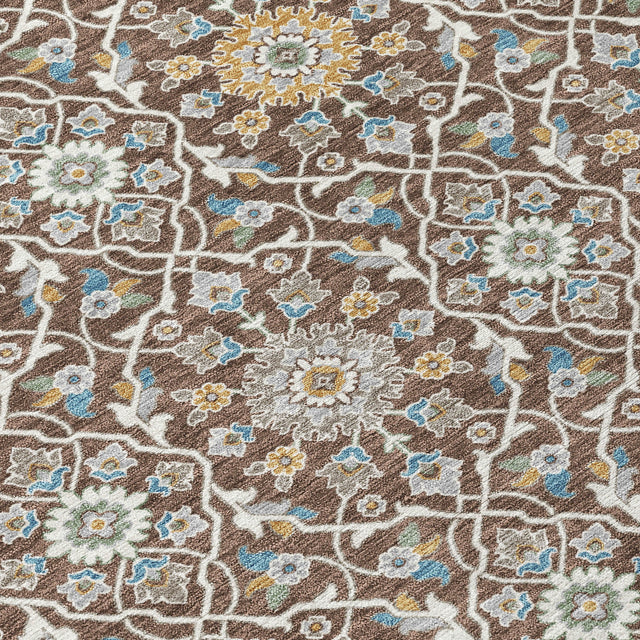 Addison Chantille ACN2199 Panel Machine Made Transitional Chocolate Rug