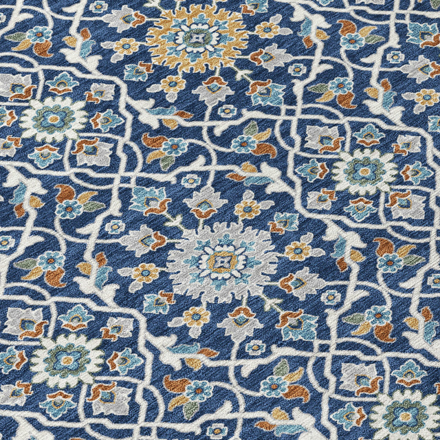 Addison Chantille ACN2199 Panel Machine Made Transitional Navy Rug