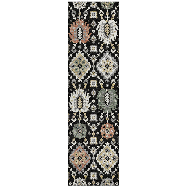 Addison Chantille ACN2200 Bohemian Machine Made Transitional Black Rug