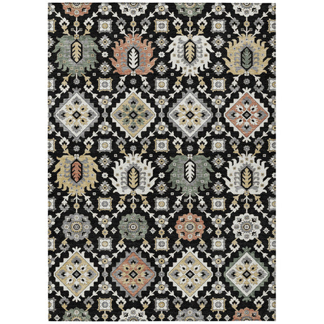 Addison Chantille ACN2200 Bohemian Machine Made Transitional Black Rug