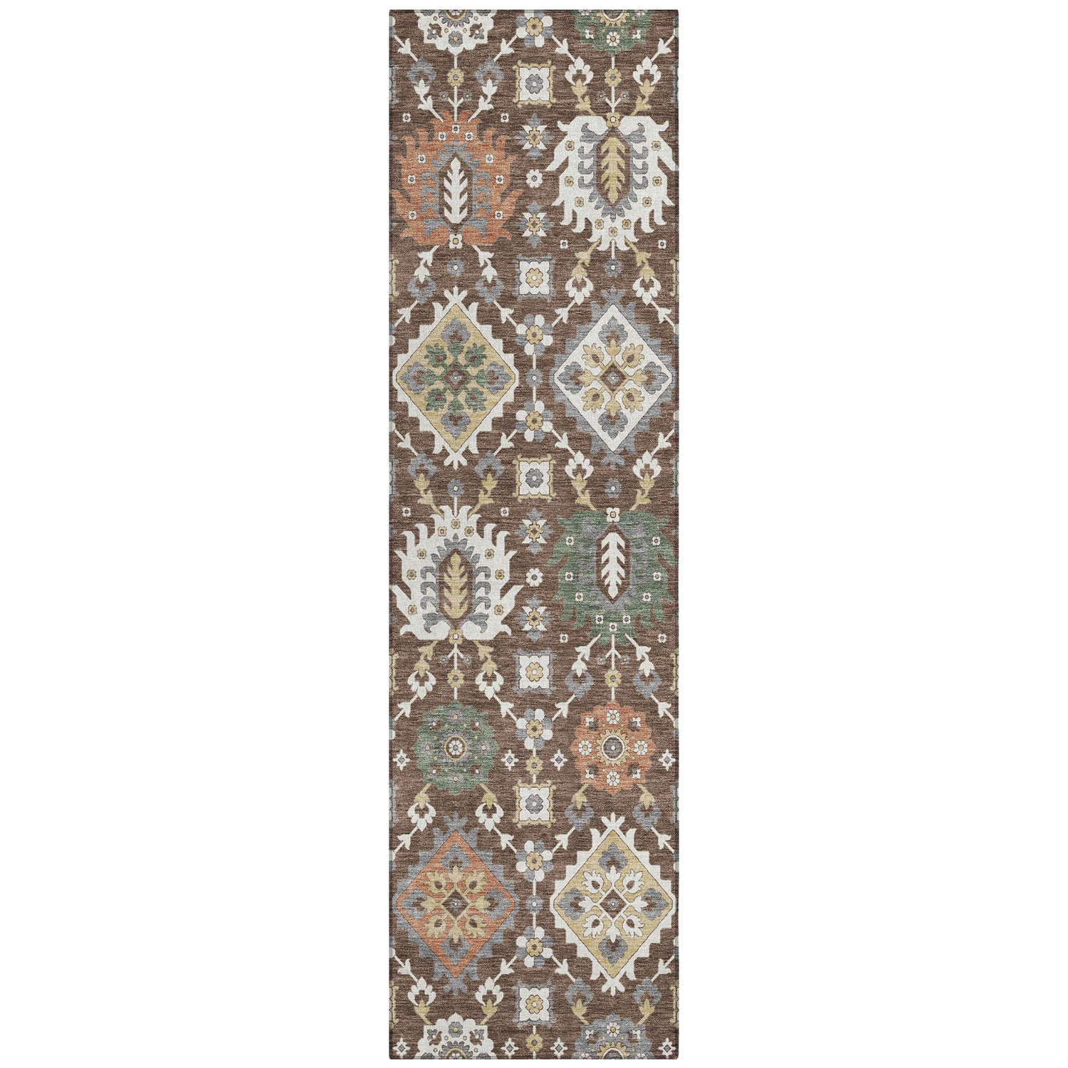 Addison Chantille ACN2200 Bohemian Machine Made Transitional Chocolate Rug