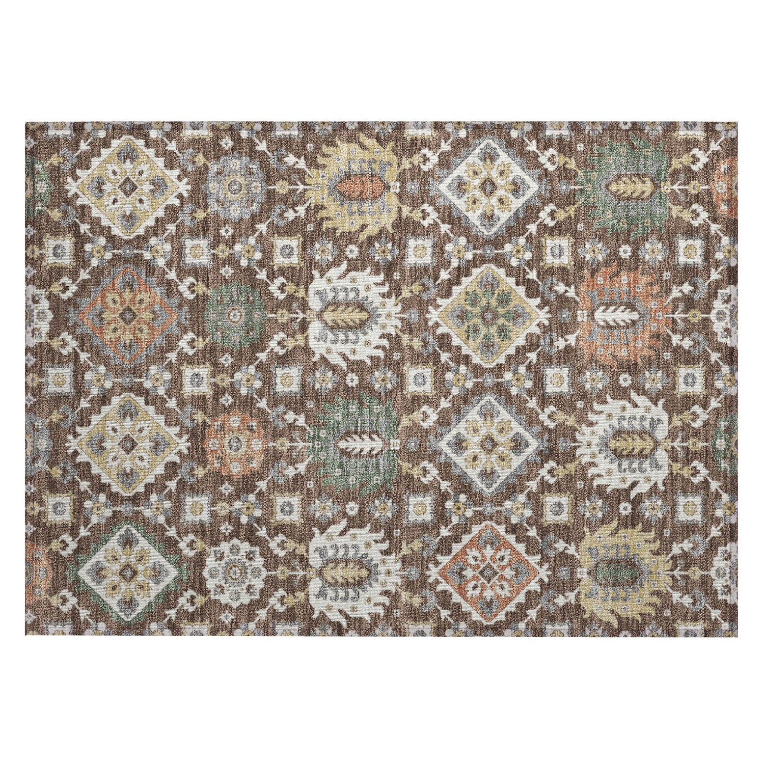 Addison Chantille ACN2200 Bohemian Machine Made Transitional Chocolate Rug