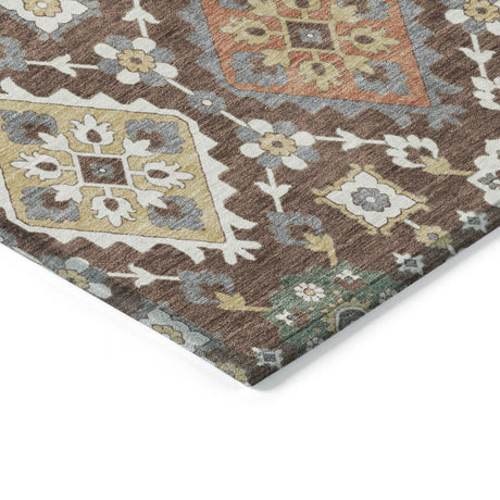 Addison Chantille ACN2200 Bohemian Machine Made Transitional Chocolate Rug