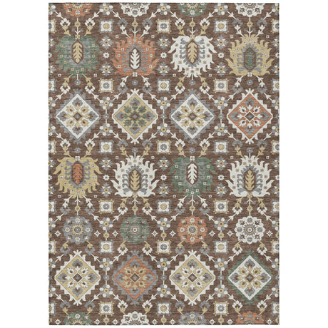 Addison Chantille ACN2200 Bohemian Machine Made Transitional Chocolate Rug