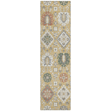 Addison Chantille ACN2200 Bohemian Machine Made Transitional Gold Rug