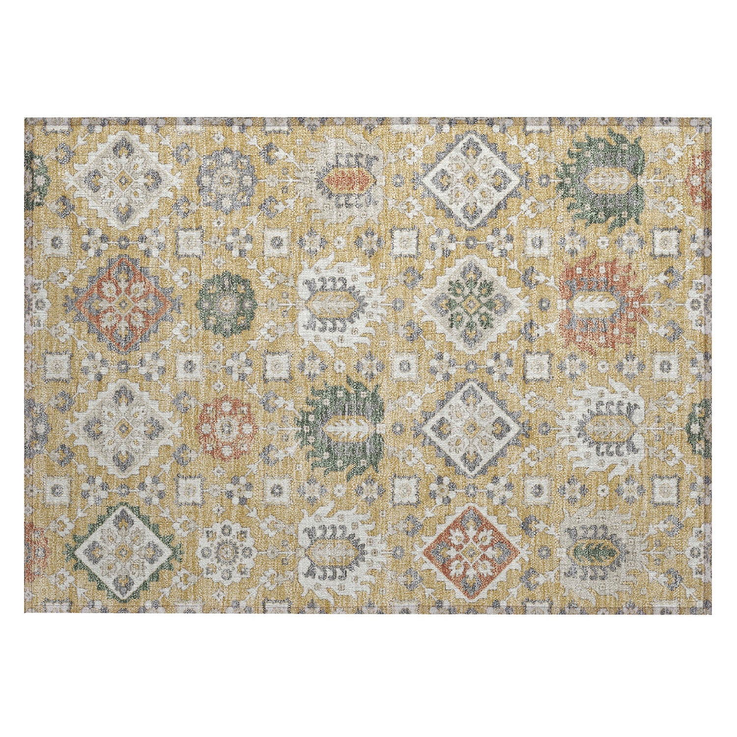 Addison Chantille ACN2200 Bohemian Machine Made Transitional Gold Rug