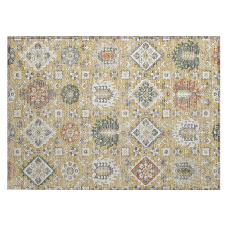 Addison Chantille ACN2200 Bohemian Machine Made Transitional Gold Rug